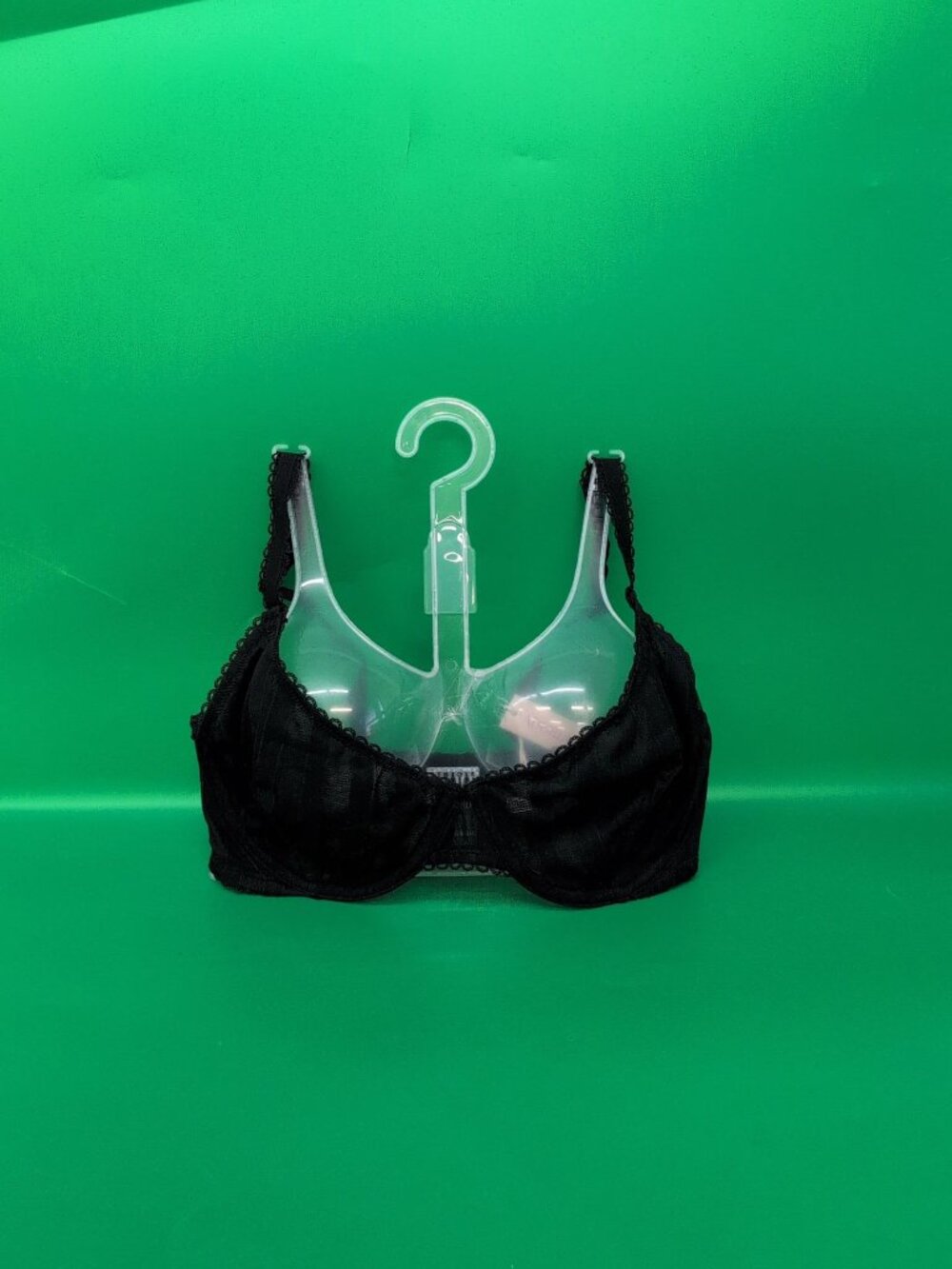 Adore Me Ninamarie Unlined Underwire Demi Bra 32DD Jet Black